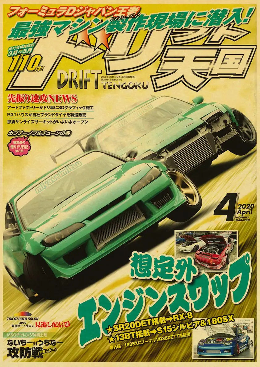JDM Car Retro 90s Poster