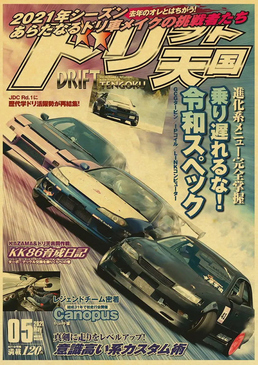 JDM Car Retro 90s Poster