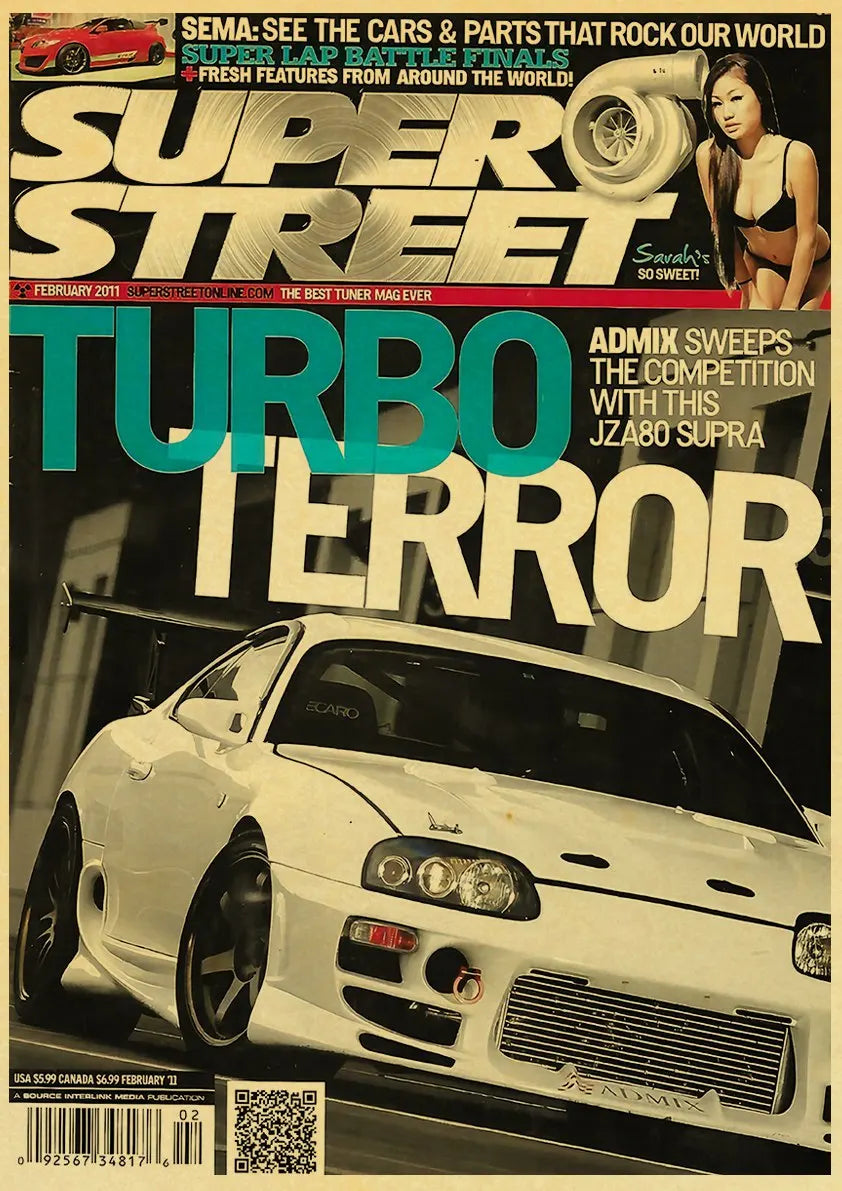 JDM Car Retro 90s Poster