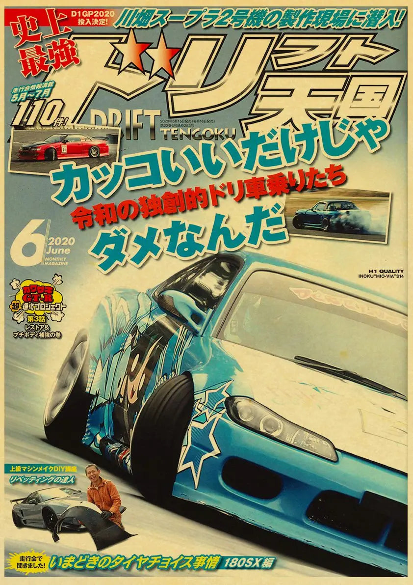 JDM Car Retro 90s Poster