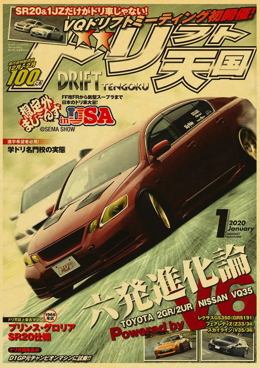 JDM Car Retro 90s Poster