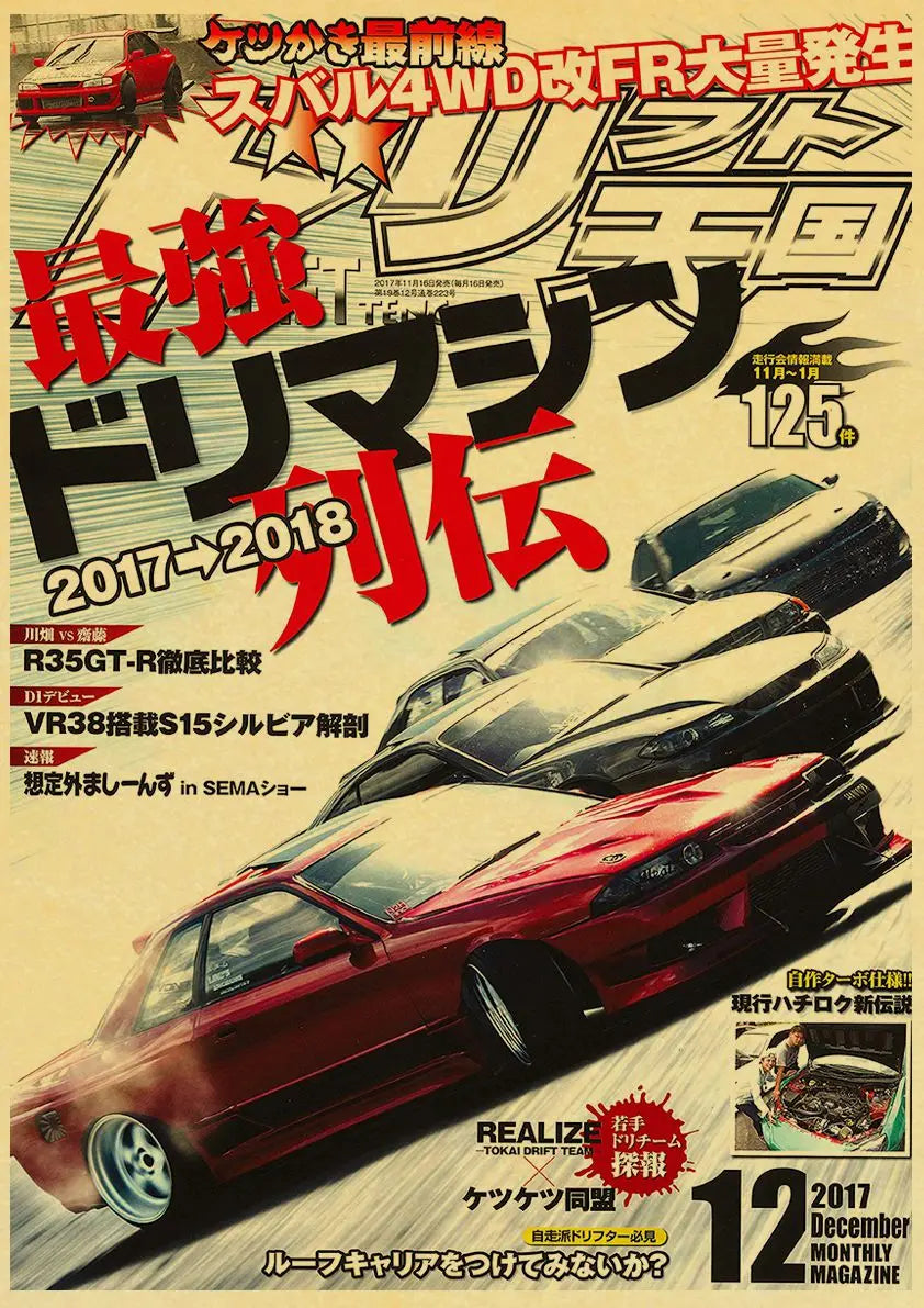 JDM Car Retro 90s Poster