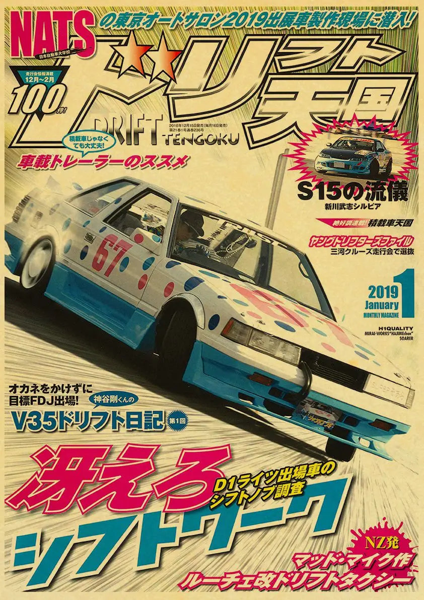 JDM Car Retro 90s Poster